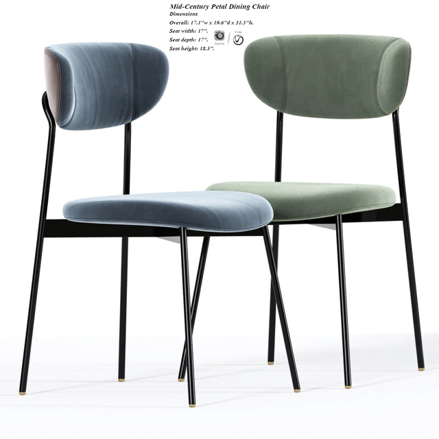 Mid-Century Petal Dining Chair — Descargar