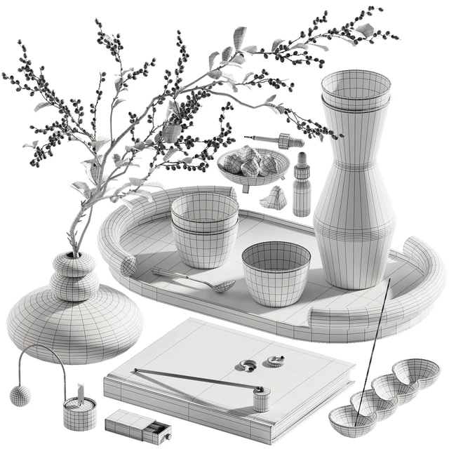 Decorative set with branches ch10 — Descargar
