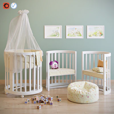 Cradle and chair EllipseBed — View 1