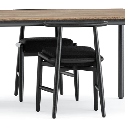 Teresina and Emilia chair by Meridiani and Illum table by Tribu — Ver 5