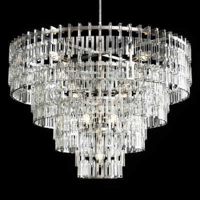 Restoration Hardware MARIGNAN ROUND CHANDELIER 48 Nickel — Ver 1