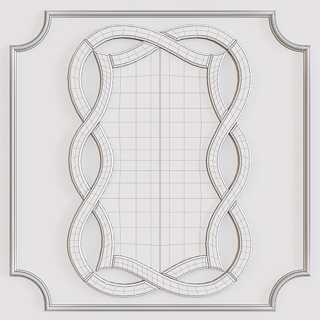 Mirror decorative with a figured mirror frame 17-0925 — Descargar