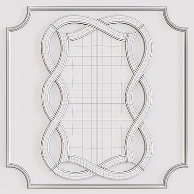 Mirror decorative with a figured mirror frame 17-0925 — Ver 2