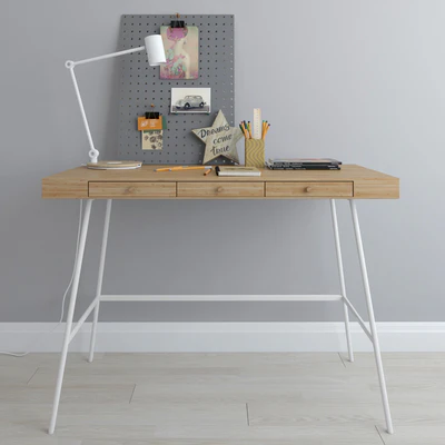 LILLASEN desk with decor — Ver 1