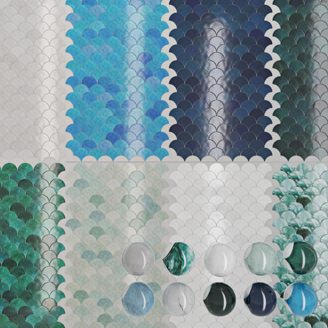 Pentaceramica fish scale tiles — Descargar