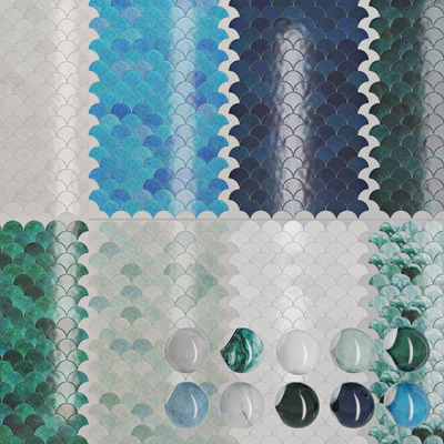 Pentaceramica fish scale tiles — Ver 1