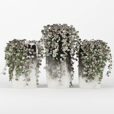 Black &amp; White Ombre Cylinder Vase — Ver 1