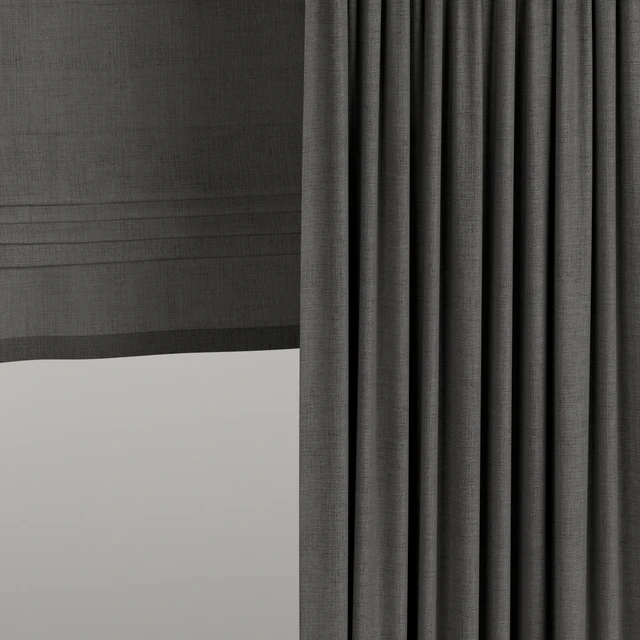 Dark curtains with roman blinds. — Descargar