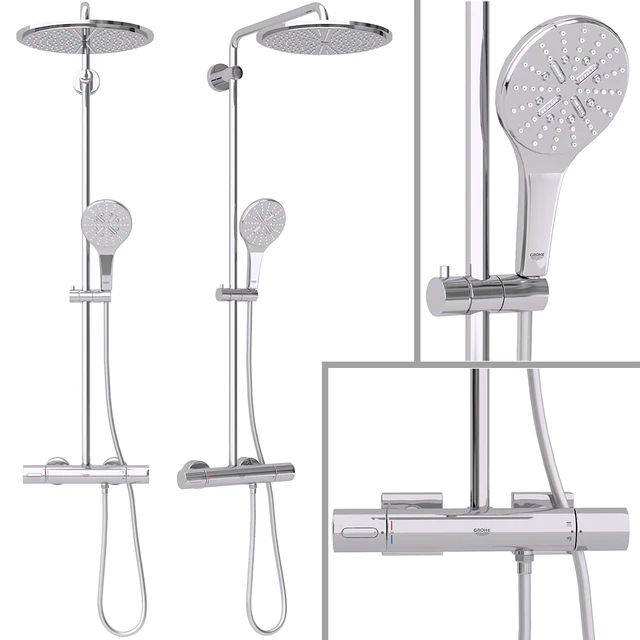 Shower system Grohe Rainshower Smartactive Cube 310 v2 — Descargar
