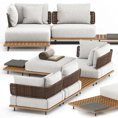 QUADRADO OUTDOOR SOFA by Minotti — Ver 1