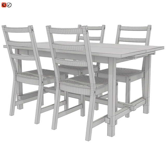 Table and chair IKEA NORDVIKEN — Descargar
