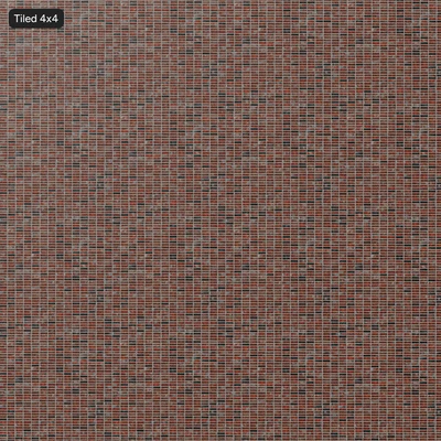 stack bond reclaimed brick wall texture — View 3