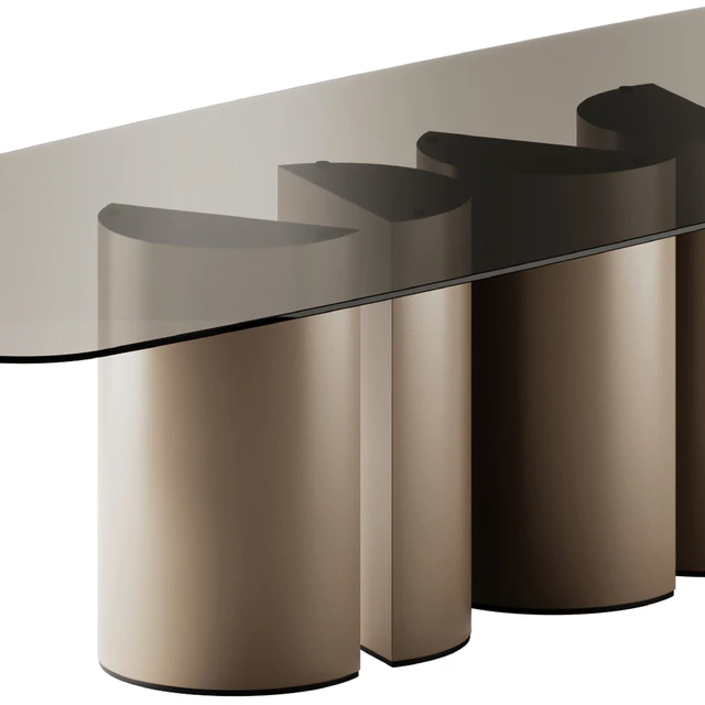 Plai Rectangular Crystal Table by Eforma — Descargar
