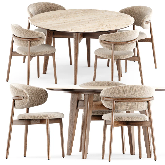 Oleandro chair and Abrey table by Calligaris — Скачать