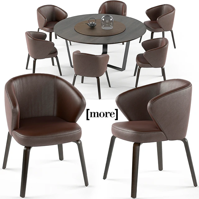 Mudi armchair and Pero round table set — Descargar
