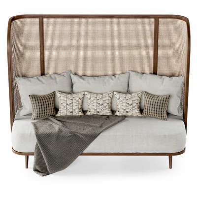 Three-seater garden sofa CV33 High back / Трехместный диван из ротанга — Вид 5