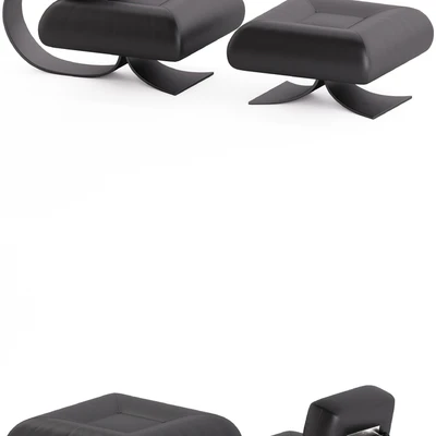 Alta Chair and Ottoman by Oscar Niemeyer — Вид 3