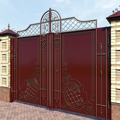 wrought iron gates — Ver 3