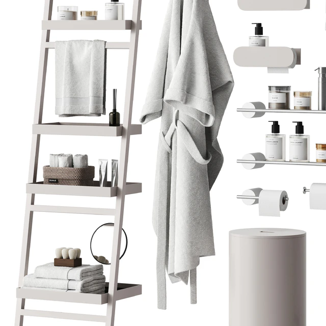 Set of bathroom accessories and decor 3 — Descargar