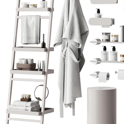 Set of bathroom accessories and decor 3 — Ver 4
