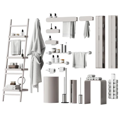 Set of bathroom accessories and decor 3 — Ver 1