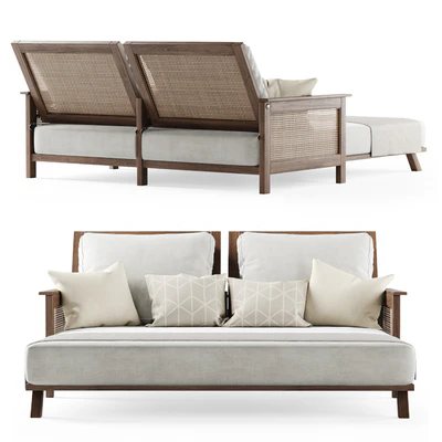 Wooden double daybed — Ver 4