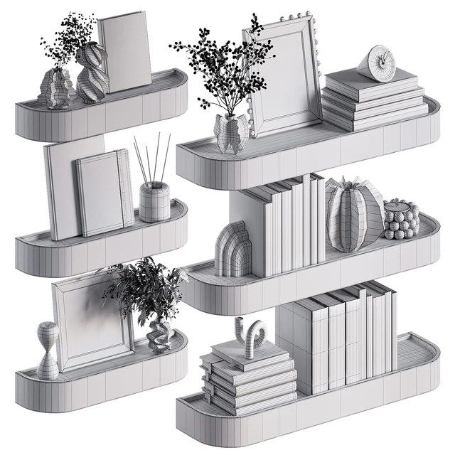 Shelves with decorative set — Descargar