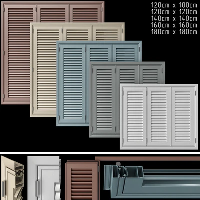 Shutter blind system for windows and doors — Ver 1