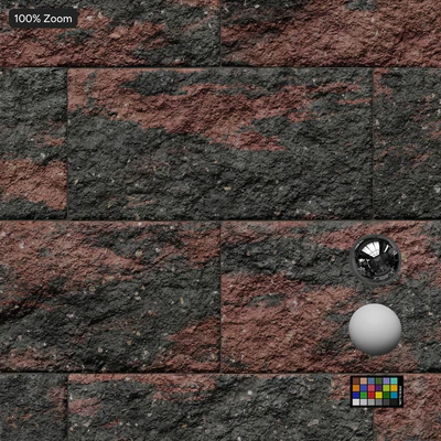 split face running concrete block wall texture black — View 4