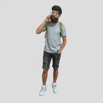 standing man talking with phone 0681378 — скачать