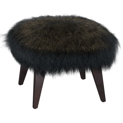 OTTO TIBETAN FUR CUBE OTTOMAN — Ver 2