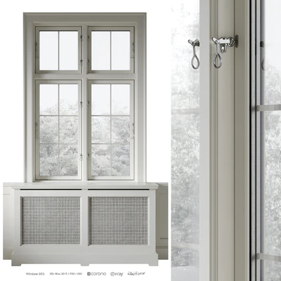 Classic window with radiator screen 005 — download