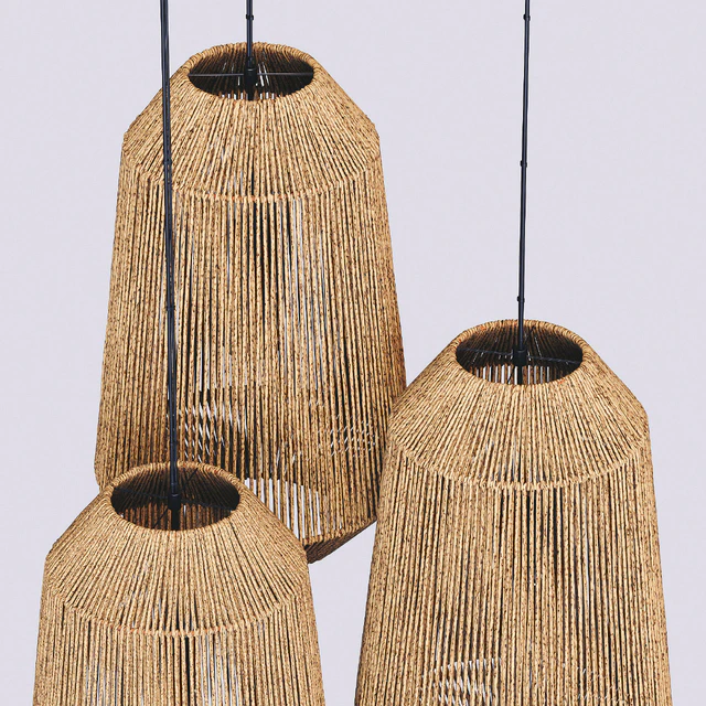 Lamp wood rotang wicker barrel n3 / Лампа плетеная из ротанга "Бочка" №3 — Скачать