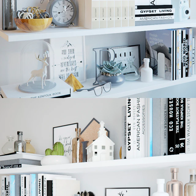 Black and white decor set — Скачать