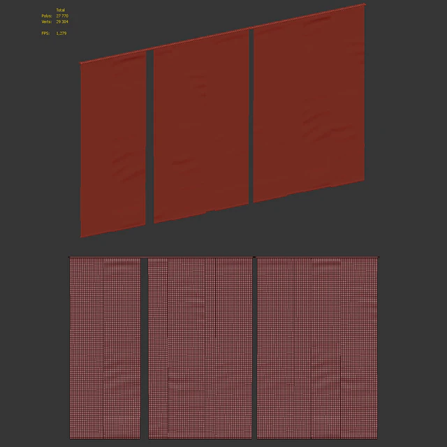 Panel Japanese curtains — Descargar