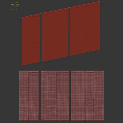 Panel Japanese curtains — Ver 6