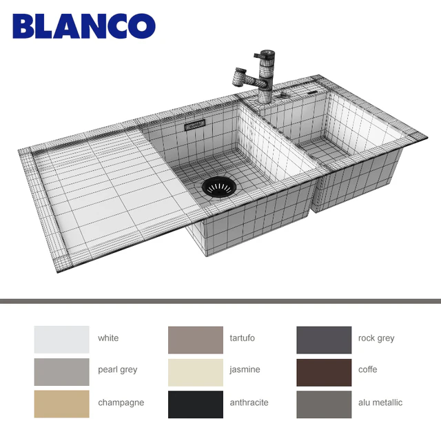 Мойка BLANCO AXIA II 8 S и смеситель BLANCO TIVO-S — Скачать