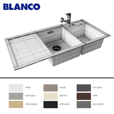 Мойка BLANCO AXIA II 8 S и смеситель BLANCO TIVO-S — Вид 3