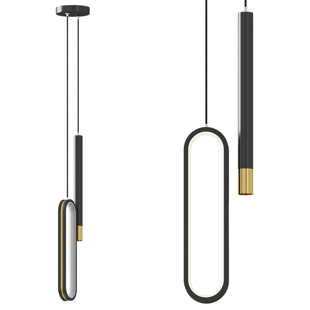 Modern Black Pendant Lamp — Descargar
