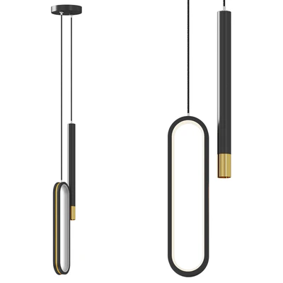 Modern Black Pendant Lamp — Ver 1