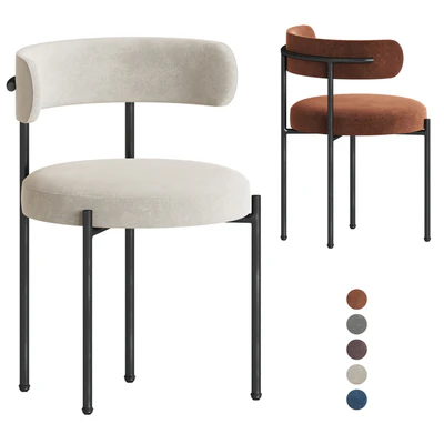 Inesse Boucle Ivory Dining Chair — Вид 1