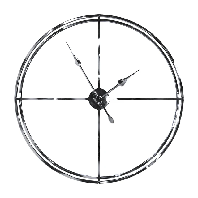 Wall clock round (chrome) 76cm Garda Decor — Descargar