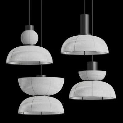 Retro Wabi Sabi Japanese Pendant Light — Вид 2