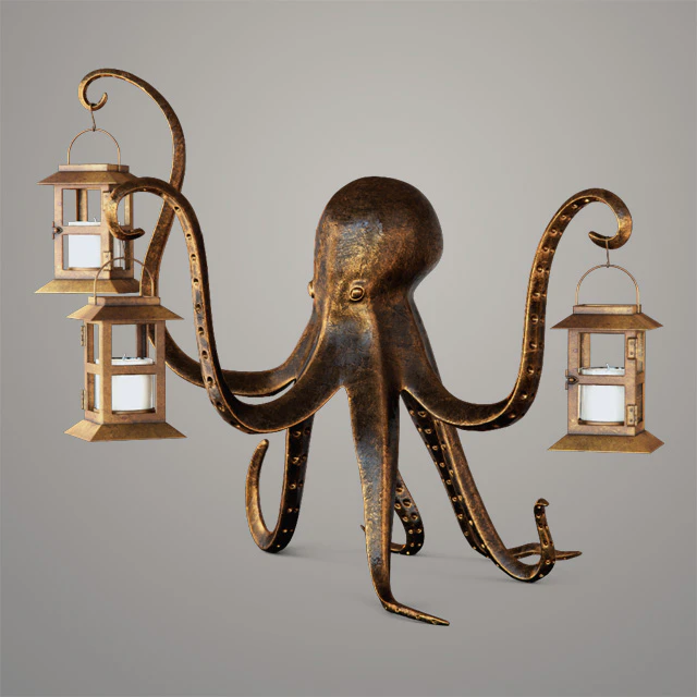 candlestick Aardvark Octopus Lantern — Descargar