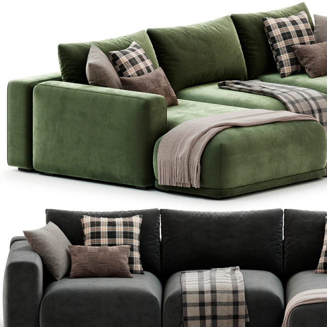 Frances Three Seater Corner Sofa — Скачать