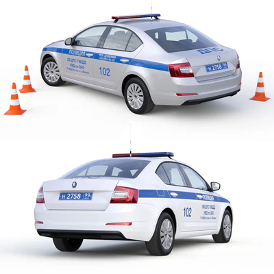Полицейский автомобиль (ДПС) — Вид 2