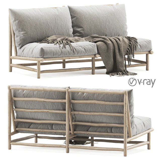 Rock the Kasbah wooden loveseat / Деревянный садовый двухместный диван — Скачать