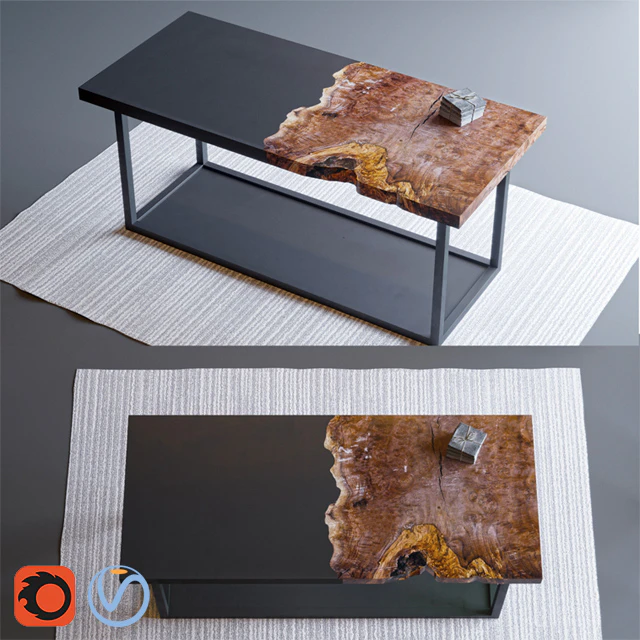 Wood Slab Table — Descargar