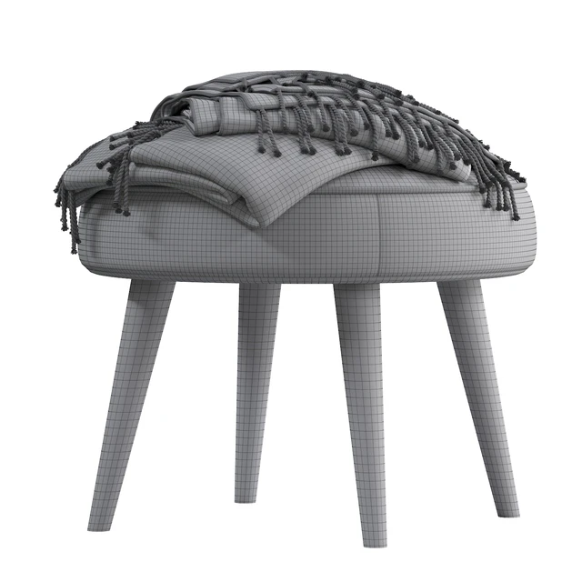 Belham Living Milo Mid-Century Modern Ottoman — Скачать