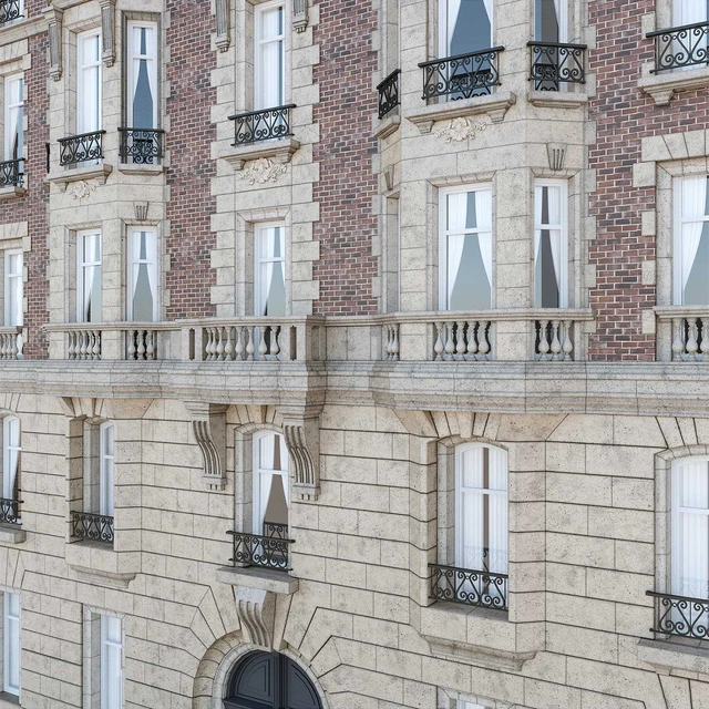 Facade French building — Descargar